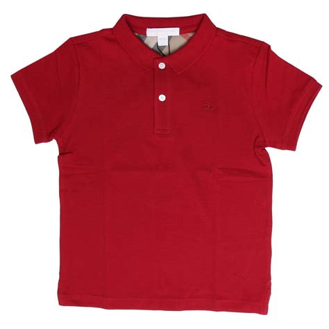 kids red burberry shirt|Burberry shirts for boys.